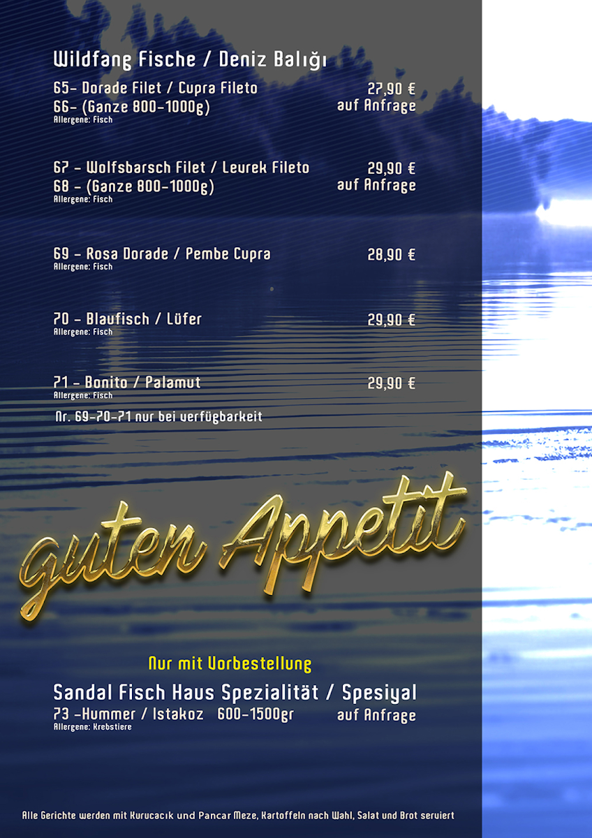 Menu Sandal Fisch Grill Haus-6